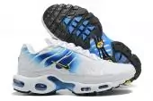 nike tn air max plus blanche blue